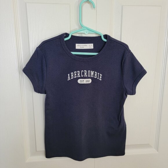 abercrombie Kids Graphic Tee Short Sleeve Crew Neck Est. 1892 Black Size 9-10 - Picture 9 of 11